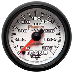 AutoMeter - Autometer Phantom II 52mm Full Sweep Electronic 100-260 Deg F Transmission Temperature Gauge - Demon Performance