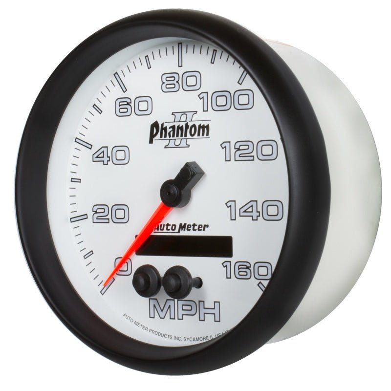 AutoMeter - Autometer Phantom II 5in 0-140MPH In-Dash Electronic GPS Programmable Speedometer - Demon Performance