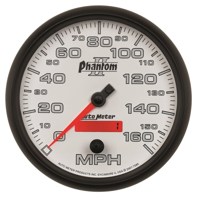 AutoMeter - Autometer Phantom II 5in Electrical Programmable Speedometer 150MPH - Demon Performance