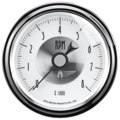 AutoMeter - Autometer Prestige Pearl Series - Tachometer 3 3/8in 8K RPM In-Dash - Demon Performance