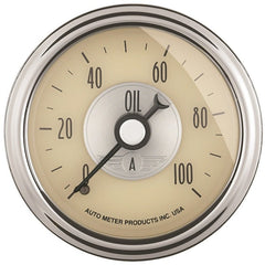 AutoMeter - Autometer Prestige Series 52mm 0-100 PSI Mechnical Oil Pressure Gauge - Demon Performance