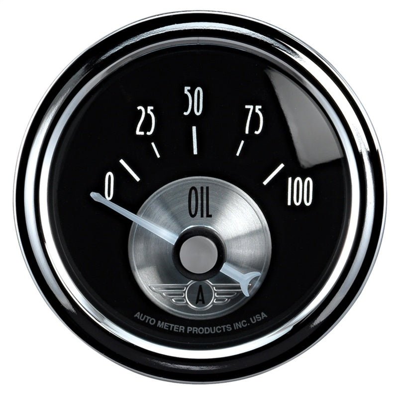 AutoMeter - Autometer Prestige Series 52mm 0-100 PSI Short Sweep Electronic Oil Pressure Gauge - Demon Performance