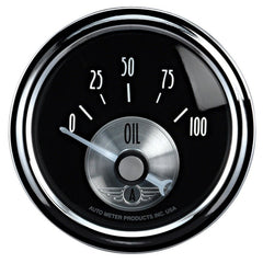 AutoMeter - Autometer Prestige Series 52mm 0-100 PSI Short Sweep Electronic Oil Pressure Gauge - Demon Performance