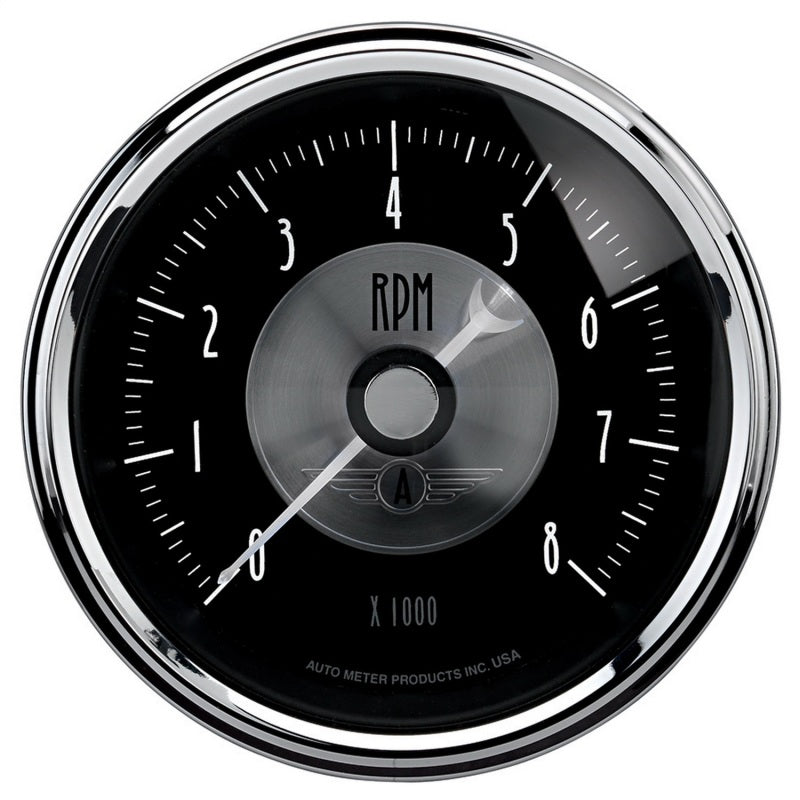 AutoMeter - Autometer Prestige Series Black 3-3/8in 8000RPM Tachometer Gauge - Demon Performance