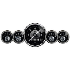 AutoMeter - Autometer Prestige Series Black Diamond 3-3/8in Electric Speedometer 2-1/16in Elecrtric Oil Pressure - Demon Performance