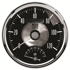 AutoMeter - Autometer Prestige Series Black Diamond 5in Gauge Tachometer/Speedometer Combo (120mph 8k RPM) - Demon Performance