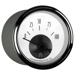 AutoMeter - Autometer Prestige Series Pearl 2-1/16in 100PSI Electronic Oil Pressure Gauge - Demon Performance