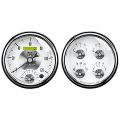 AutoMeter - Autometer Prestige Series Pearl 5in Gauge Box Kit - Tachometer/Speedometer Combo / Oil Pressu - Demon Performance