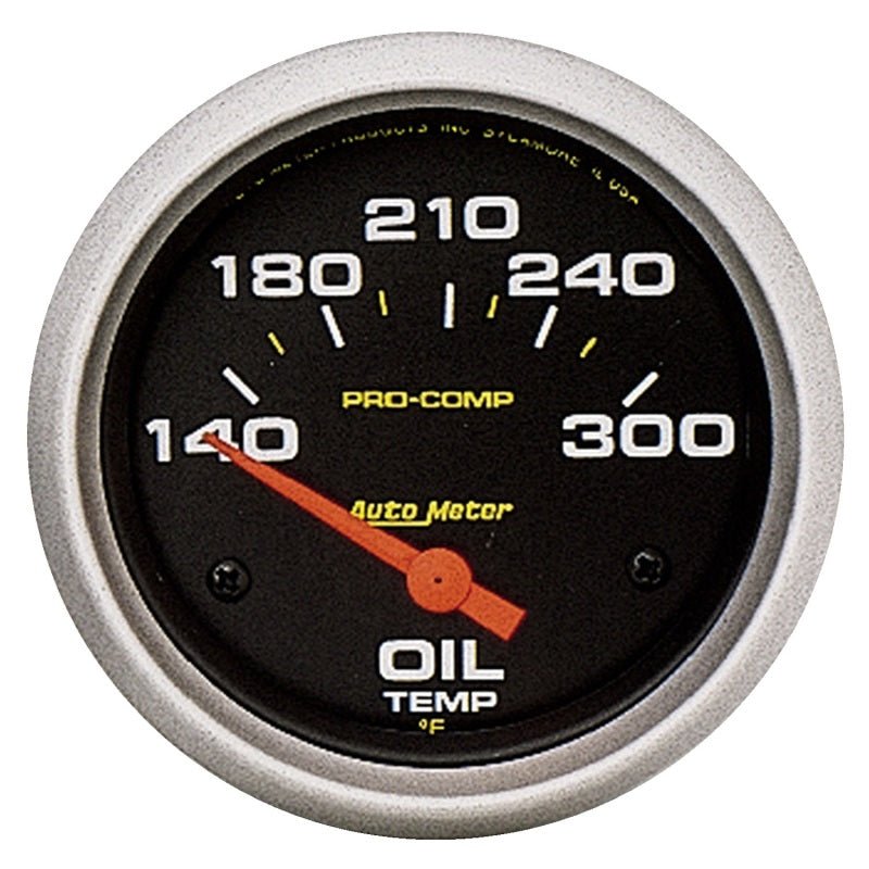 AutoMeter - Autometer Pro-Comp 2-5/8in 140-300 Deg Oil Temperature Gauge - Demon Performance