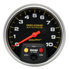 AutoMeter - Autometer Pro-Comp 5 inch 10K RPM with Peak Memory In-Dash Tachometer - Demon Performance