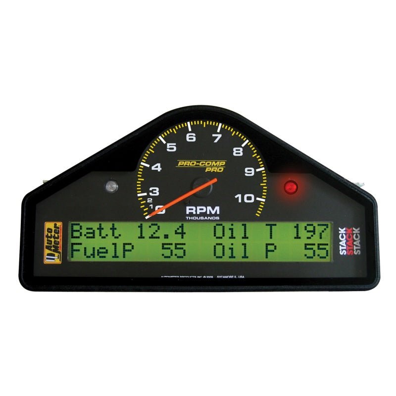 AutoMeter - Autometer Pro-Comp Race Dash Display 0-3-10.5K RPM / MPH / FUELP / OILP / OILT / WTMP / VOLT - Demon Performance
