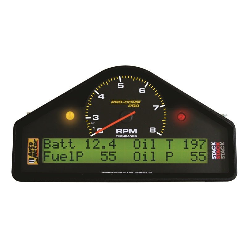 AutoMeter - Autometer Pro-Comp Race Dash RPM/Speed/Oil Press & Temp/WaterTemp/Fuel Pressure/Battery Volt Gauge - Demon Performance