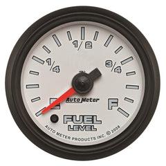 AutoMeter - Autometer Pro-Cycle Gauge Fuel Level 2 1/16in 0-280 Programmable White - Demon Performance