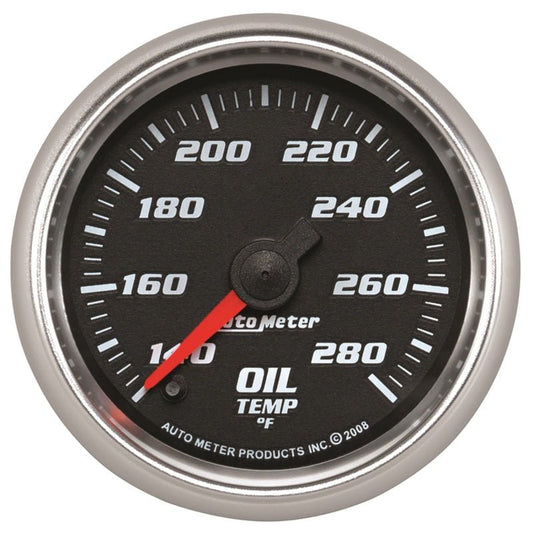 AutoMeter - Autometer Pro-Cycle Gauge Oil Temp 2 1/16in 140-280f Digital Stepper Mo - Demon Performance