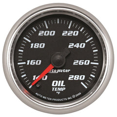 AutoMeter - Autometer Pro-Cycle Gauge Oil Temp 2 1/16in 140-280f Digital Stepper Mo - Demon Performance