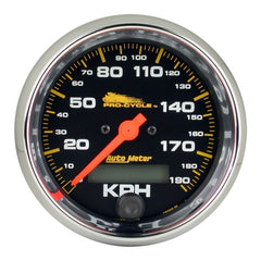 AutoMeter - Autometer Pro-Cycle Gauge Speedo 3 3/4in 120 Mph Elec Black - Demon Performance