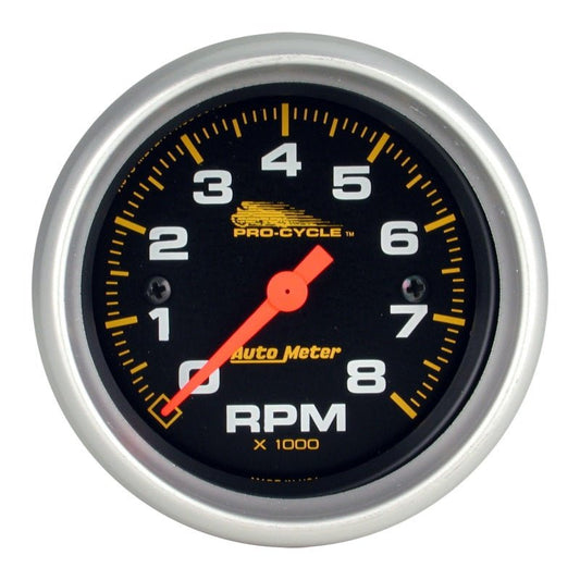 AutoMeter - Autometer Pro-Cycle Gauge Tach 2 5/8in 8K Rpm 2&4 Cylinder Black - Demon Performance