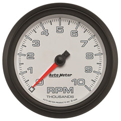 AutoMeter - Autometer Pro-Cycle Gauge Tachometer 3 3/8in 10K Rpm White - Demon Performance