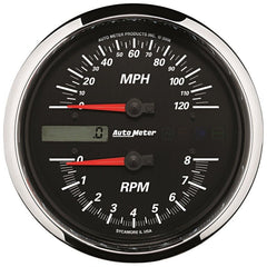 AutoMeter - Autometer Pro-Cycle Gauge Tach/Speedo 4 1/2in 8K Rpm/120 Mph Black - Demon Performance