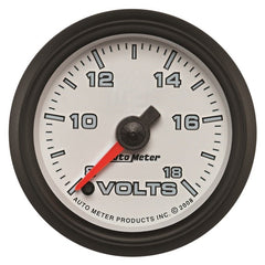 AutoMeter - Autometer Pro-Cycle Gauge Voltmeter 2 1/16in 18V Digital Stepper Motor White - Demon Performance