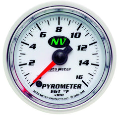 AutoMeter - Autometer Pyrometer NV 52.4mm 0-1600 Deg F Advanced Digital Stepper Motor Pyrometer Gauge - Demon Performance