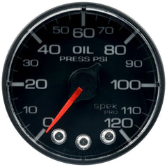 AutoMeter - Autometer Spek-Pro 52.4mm 0-120 PSI Digital Stepper Motor Oil Pressue Gauge - Demon Performance