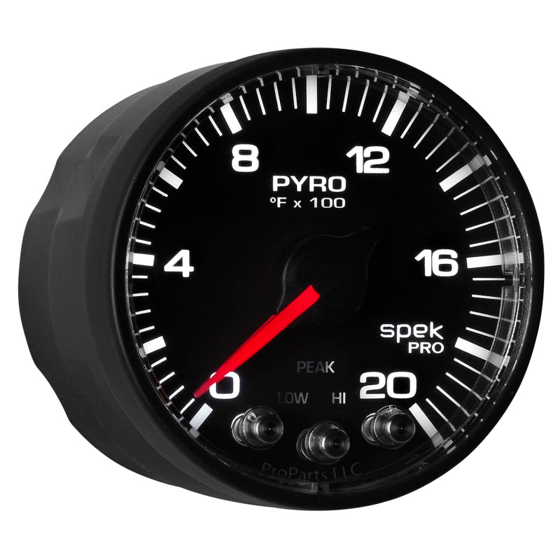 AutoMeter - Autometer Spek-Pro 52.4mm 0-2000F Digital Stepper Motor Pyrometer Gauge - Demon Performance