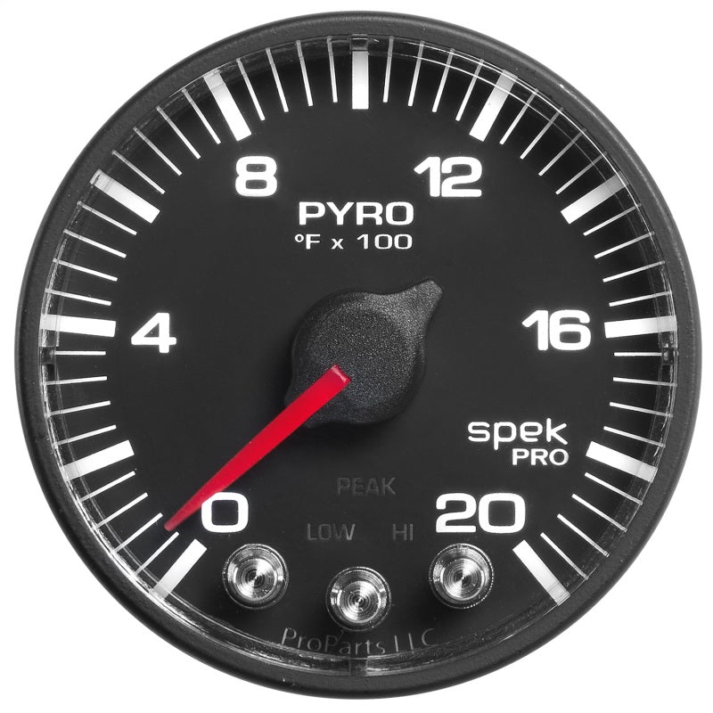 AutoMeter - Autometer Spek-Pro 52.4mm 0-2000F Digital Stepper Motor Pyrometer Gauge - Demon Performance