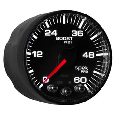 AutoMeter - Autometer Spek-Pro 52.4mm 0-60 PSI Digital Stepper Motor Boost Gauge - Demon Performance