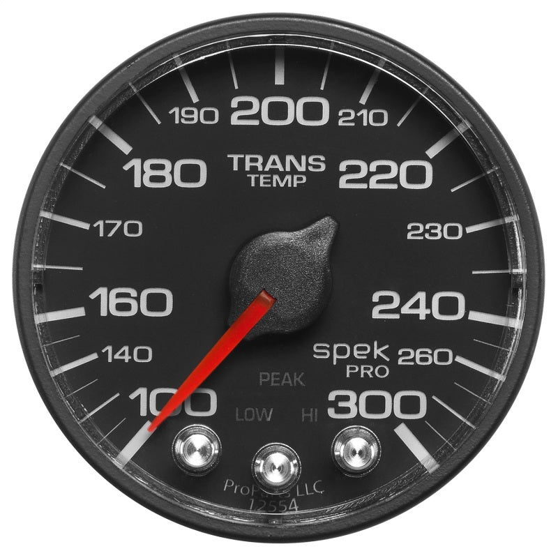 AutoMeter - Autometer Spek-Pro 52.4mm 100-300 Deg F Digital Stepper Motor Trans Temp Gauge - Demon Performance