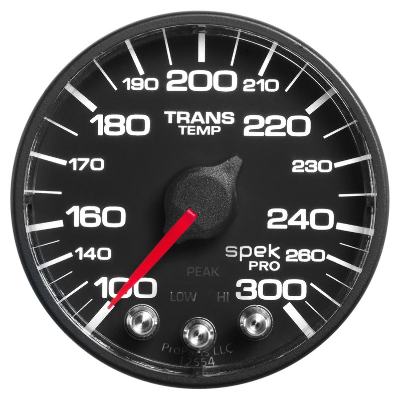 AutoMeter - Autometer Spek-Pro 52.4mm 100-300 Deg F Digital Stepper Motor Trans Temp Gauge - Demon Performance