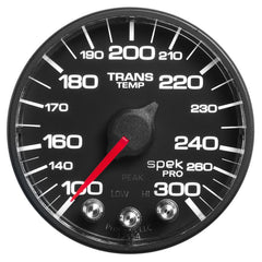 AutoMeter - Autometer Spek-Pro 52.4mm 100-300 Deg F Digital Stepper Motor Trans Temp Gauge - Demon Performance
