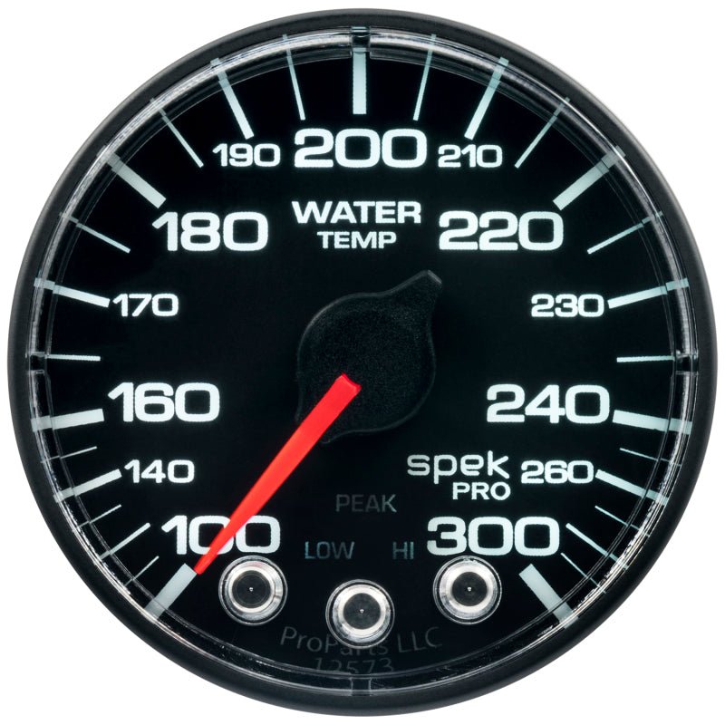 AutoMeter - Autometer Spek-Pro 52.4mm 100-300 Deg F Digital Stepper Motor Water Temp Gauge - Demon Performance