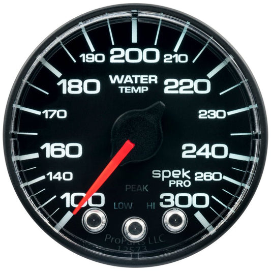 AutoMeter - Autometer Spek-Pro 52.4mm 100-300 Deg F Digital Stepper Motor Water Temp Gauge - Demon Performance