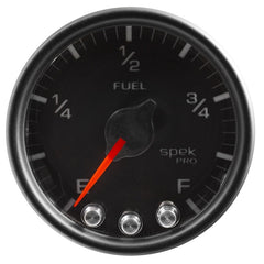 AutoMeter - Autometer Spek-Pro Gauge Fuel Level 2 1/16in 0-270 Programmable Blk/Blk - Demon Performance