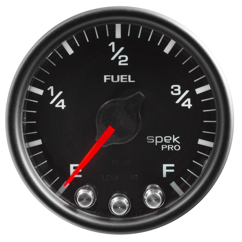 AutoMeter - Autometer Spek-Pro Gauge Fuel Level 2 1/16in 0-270 Programmable Blk/Blk - Demon Performance