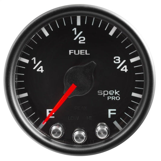 AutoMeter - Autometer Spek-Pro Gauge Fuel Level 2 1/16in 0-270 Programmable Blk/Blk - Demon Performance