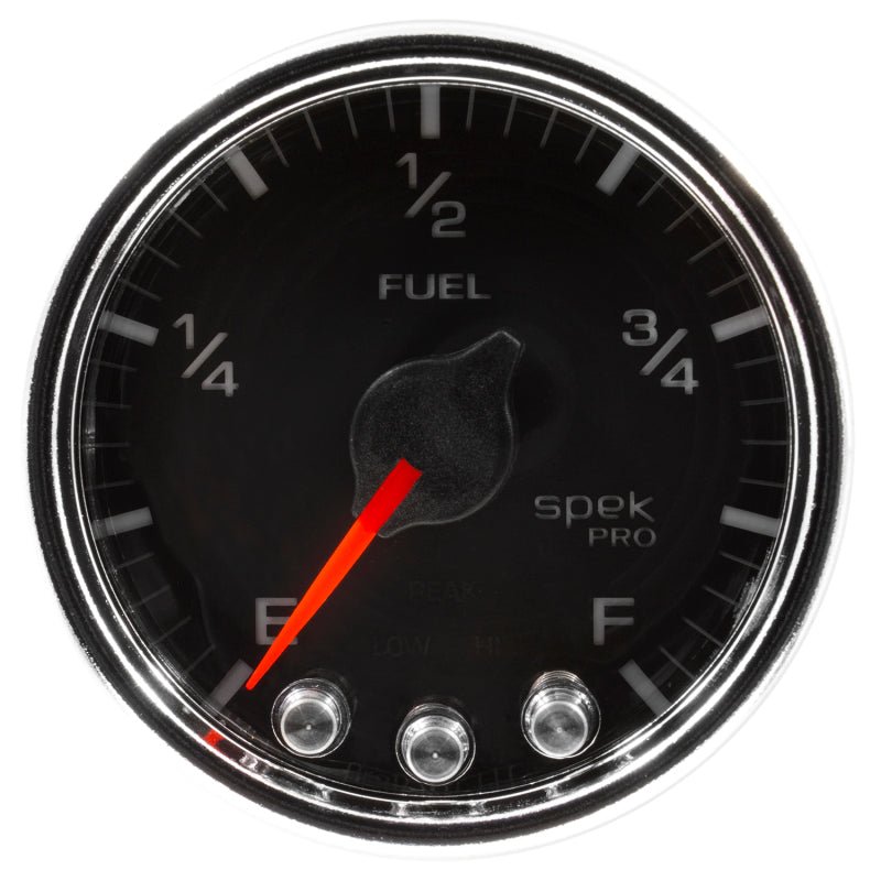 AutoMeter - Autometer Spek-Pro Gauge Fuel Level 2 1/16in 0-270 Programmable Blk/Chrm - Demon Performance