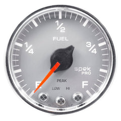 AutoMeter - Autometer Spek-Pro Gauge Fuel Level 2 1/16in 0-270 Programmable Slvr/Chrm - Demon Performance