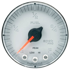 AutoMeter - Autometer Spek-Pro Gauge Fuel Level 2 1/16in 0-270 Programmable Slvr/Chrm - Demon Performance