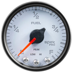 AutoMeter - Autometer Spek-Pro Gauge Fuel Level 2 1/16in 0-270 Programmable Wht/Blk - Demon Performance