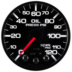 AutoMeter - Autometer Spek-Pro - Nascar 2-1/16in Oil Press 0-120 psi Bfb Ecu - Demon Performance