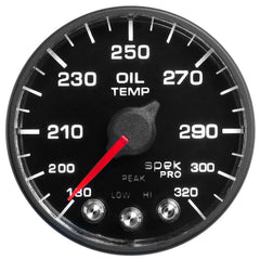 AutoMeter - Autometer Spek-Pro - Nascar 2-1/16in Oil Temp 180- 320F Bfb Ecu - Demon Performance