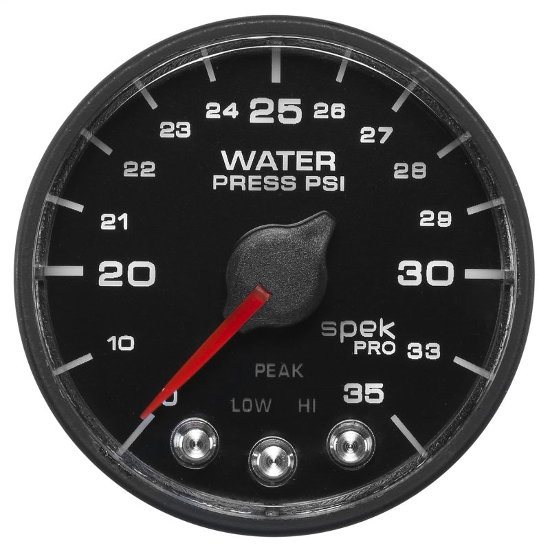 AutoMeter - Autometer Spek-Pro - Nascar 2-1/16in Water Press 0- 35 psi Bfb Sp - Demon Performance