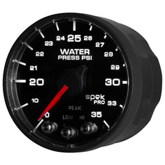 AutoMeter - Autometer Spek-Pro - Nascar 2-1/16in Water Press 0- 35 psi Bfb Sp - Demon Performance