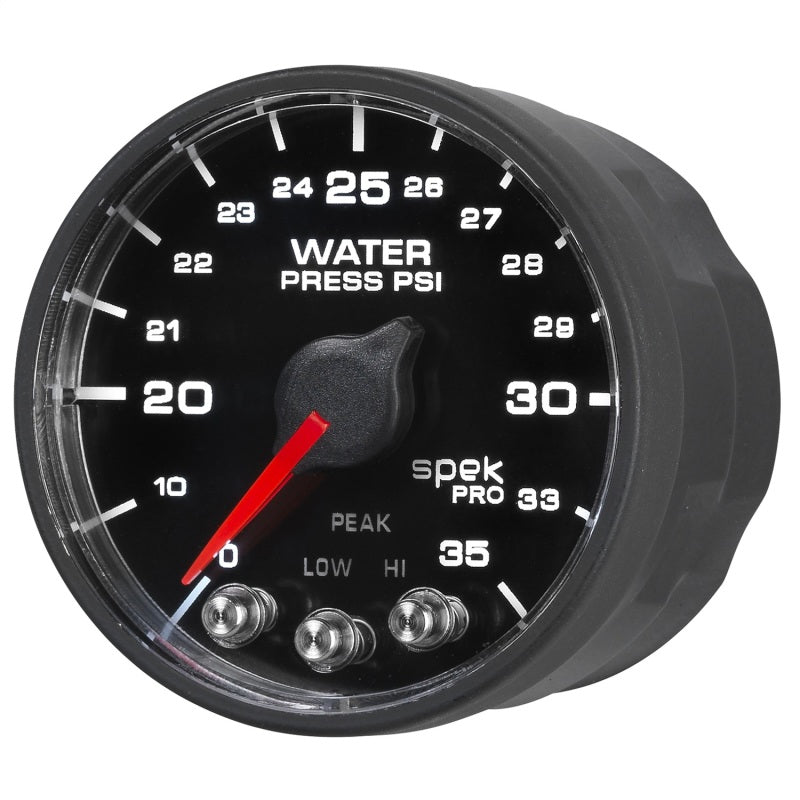 AutoMeter - Autometer Spek-Pro - Nascar 2-1/16in Water Press 0- 35 psi Bfb Sp - Demon Performance