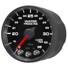 AutoMeter - Autometer Spek-Pro - Nascar 2-1/16in Water Press 0- 35 psi Bfb Sp - Demon Performance