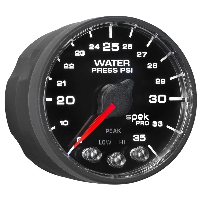 AutoMeter - Autometer Spek-Pro - Nascar 2-1/16in Water Press 0- 35 psi Bfb Sp - Demon Performance