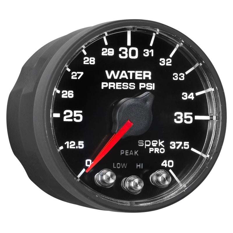 AutoMeter - Autometer Spek-Pro - Nascar 2-1/16in Water Press 0- 40 psi Bfb - Demon Performance