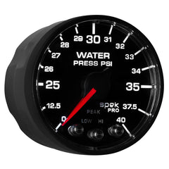 AutoMeter - Autometer Spek-Pro - Nascar 2-1/16in Water Press 0- 40 psi Bfb - Demon Performance